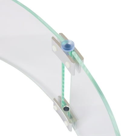 Fire Sense - Tempered Glass Wind Guard for Round LPG Fire Pits - Clear
