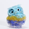 thumbnail image 5 of Adorno de búho de piedra triturada de cristal y piedra natural para decoración del hogar, artesanías con piedra mineral, decoración de acuario para habitación, 5 of 5