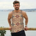 thumbnail image 6 of Cauagu Traditional Tribal Aztec Print Men's Sleeveless Muscle Shirts,Tank Tops Quick Dry Workout Tank Top Gym Muscle Tee Fitness Bodybuilding T Shirt for Men-Large, 6 of 7