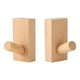 thumbnail image 2 of Gancho de pared BuyWeek de Madera amarillo y Marrón perchero sencillo para colgar ropa, 2 of 12