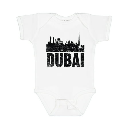 

Inktastic Dubai City Skyline with Grunge Gift Baby Boy or Baby Girl Bodysuit
