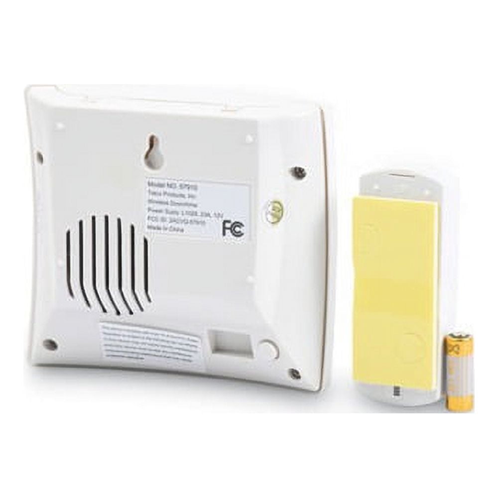 Tatco Doorbell, Operated, 1.38w X 0.75d X 3.5h, Bone