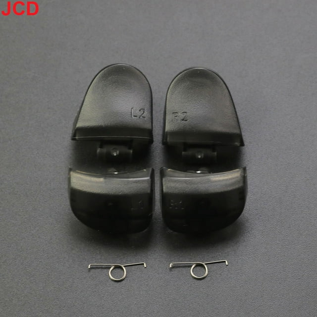 1set For PS5 V3.0 BDM-030 Controller L1 R1 L2 R2 Trigger Shoulder Buttons & Springs Set Replace Accessories Transparent black