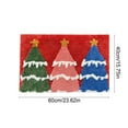 thumbnail image 3 of Grrvtrz Christmas Velvet Floor Mat Bathroom Against-slide Mat Christmas Tree Print Decorative Carpet Suitable for Bedroom Door Bathroom Sturdy Decoration,Holiday Products,Christmas Gifts, 3 of 6
