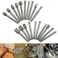 thumbnail image 1 of 20pcs Drill Bits Dremel Set Steel Rotary Burrs High Speed Wood Carving Tools, 1 of 5