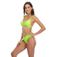 thumbnail image 3 of Charmo High Cut Triangle String Bikini Swimsuit Set, 2-Piece, (Women's), Sizes S M L XL, 3 of 6