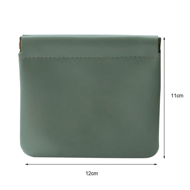 Mini Cosmetic Bag PU Makeup Toiletry Pouch for Daily Travel Storage (Light Grey)