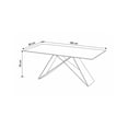 thumbnail image 3 of Mesa de Comedor LÉVAN Stone Negra 180 cm | Mesa Rectangular Moderna Tipo Piedra para Comedor Terzetto, 3 of 3