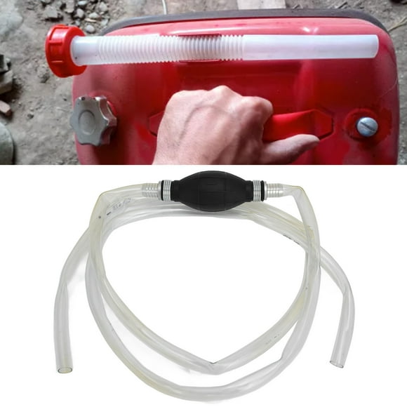 Siphon Pump, Rubber + Polyethylene Hand Fuel Pumps Line One Way Valve Self Priming Effortless  for Vehicle Refueling