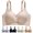 Beige, variant on Seamless Lifting Bras for Women - Soft Rubber Strips Thin Wireless Bra, Nylon & Spandex for Daily Ease