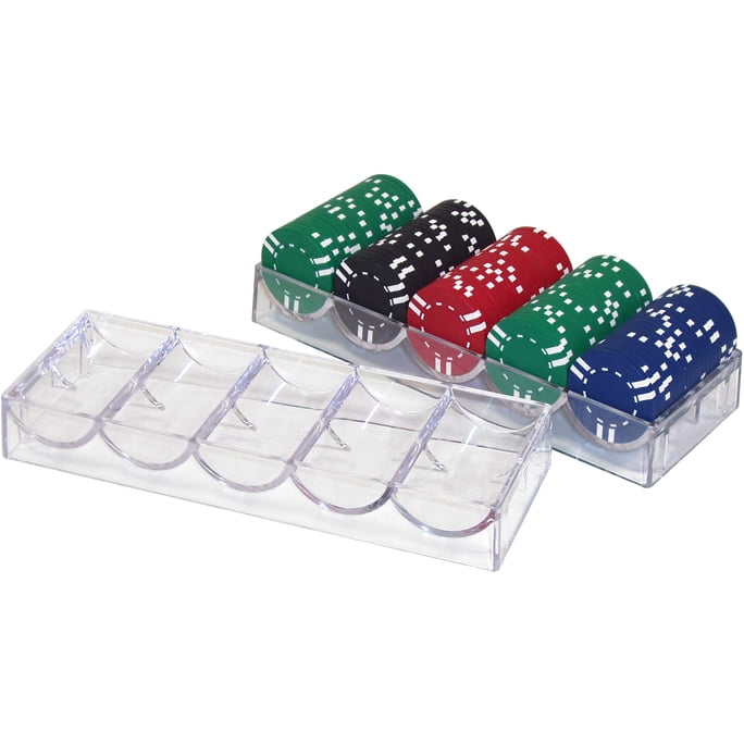 Trademark Poker 10 Clear Acrylic Poker Chip Racks