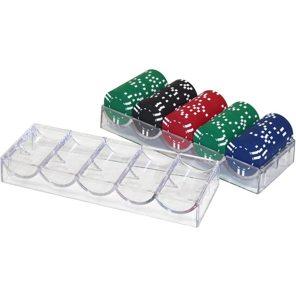 Trademark Poker 10 Clear Acrylic Poker Chip Racks