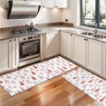 thumbnail image 3 of Kitchen Rugs Sets Of 2,Red Christmas Tree Pattern Anti Fatigue Kitchen Mat Rugs Non Slip Washable,Decorative Kitchen Floor Mats for Kitchen,Sink,Laundry,17"X47", 3 of 5