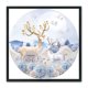 thumbnail image 2 of Cuadros Decorativos 50x50cm 11CT lienzo sello costura Kit DIY flor Animal punto de cruz (D) Tmvgtek embutido en tela, 2 of 9