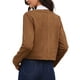 thumbnail image 3 of Abrigo Button Down Chic para Mujeres con Mangas Largas y Cuello Redondo, Chaquetas Vintage M Marrón, 3 of 6