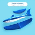 thumbnail image 3 of Tiger Tribe Shark Glider 18" Wide Easy Assemble Waterproof Foam Toy Glides Over 40m Outdoor Play for Kids Age 3+, 3 of 7