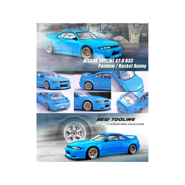 Inno64 Nissan Skyline GT-R (R33) Pandem Rocket Bunny - Blue Inno64 Nissan Skyline GT-R (R33) Pandem Rocket Bunny - Blue