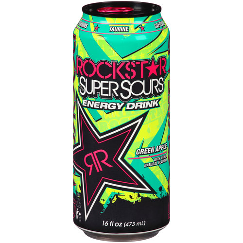 Rockstar Super Sours Green Apple Energy Drink, 16 Fl. Oz. Rockstar Super Sours Green Apple Energy Drink, 16 Fl. Oz.