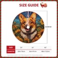 thumbnail image 3 of Daiia Artistic Sunflower Corgi Drawing Merry Christmas Tree Skirt , Xmas Large Lace-up Tree Skirt, Santa Snowflakes Rustic Home Decorations New Year Party Farmhouse Decor-30", 3 of 7