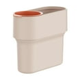 thumbnail image 1 of Cubo de basura con mini vaso desmontable Papelera Contenedor de basura doméstico Abierto Beige, 1 of 9