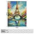 thumbnail image 4 of Orinice Impressionist Painting Warm Lightweight Blanket Soft Fleece Blankets All Seasons Decor Cow Gifts Blanket 50x60in, 4 of 6