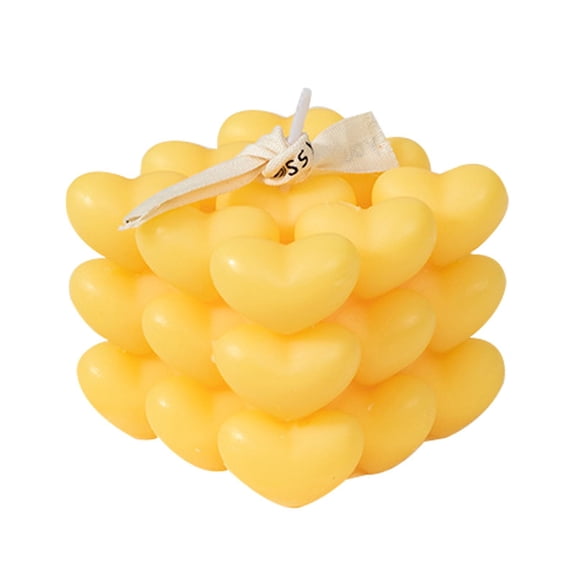 Heart Bubble Candle, Scented Bubble Candle, Soy Wax Bubble Candle,Decorative Soy Candle, Ambiance Candle, Gift Idea Candle, Valentines Day Candle Gift