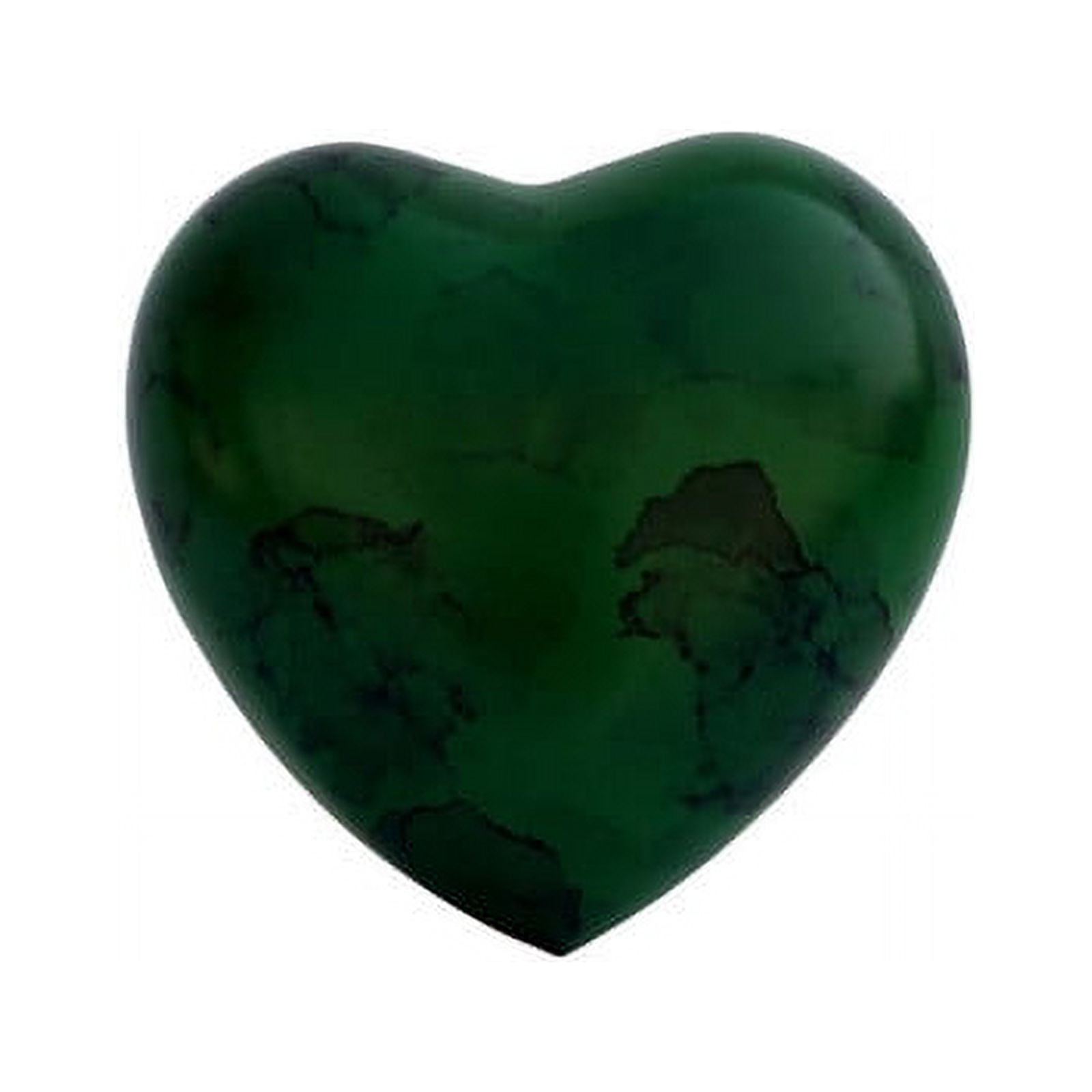 SHREYAS Heart Shaped GREEN DZ Solid Material Cremation Urns Keepsake Vase for Human & Pet Ashes