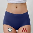 thumbnail image 2 of Panties for Women,High Waist Menstrual Leakproof Underwear for Women Breathable Panties,Womens Underwear,Dark Blue,M, 2 of 8