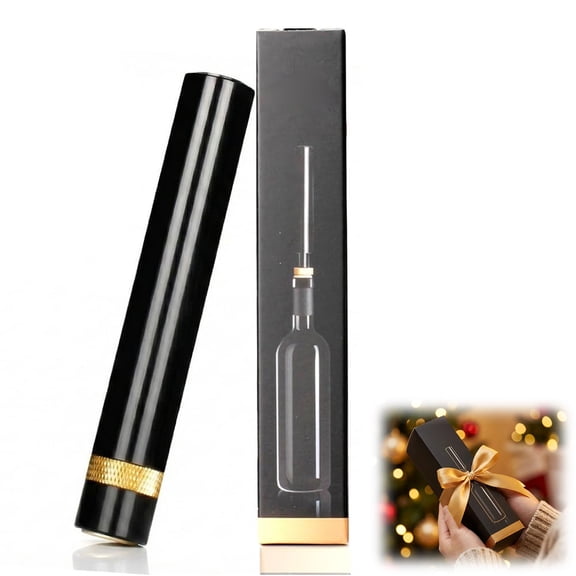 Portable Travel Wine Opener | Air Pressure Needle Wine Opener for Bottles | Quick & Easy Cork Removal for Home, Restaurant, Party (Gold, 1PC)
