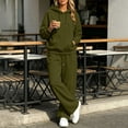 thumbnail image 6 of Lutiedan 2 Piece Sweatsuit for Women Casual Baggy Fleece Tracksuit Long Sleeve Hoodie with Pocket and Barrel Sweatpants S-3XL, 6 of 7