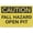 Warning Sign 1, variant on Caution Eye Protection Required With Graphic Metal Sign 8"x12" Rust Free Aluminum - Indoor Outdoor Use for Fence Yard, Eye Safety Alert Sign