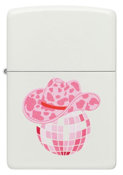 Zippo Lighter - Customized Engraved Message Windproof Cowboy Disco Design 46468