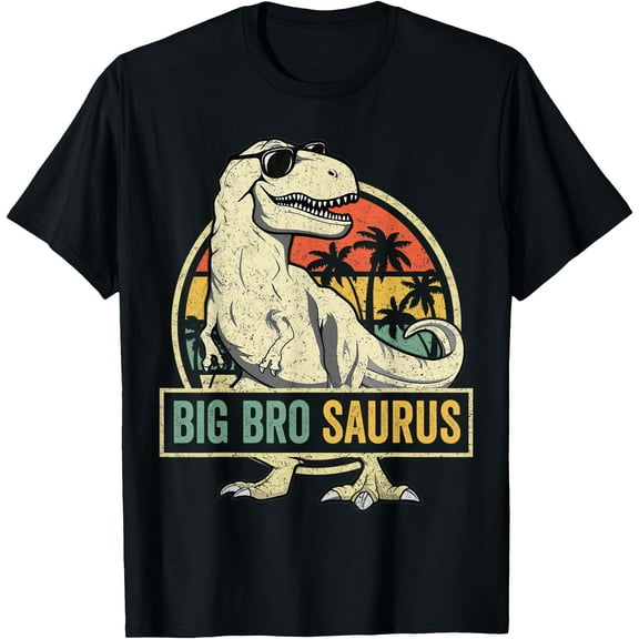 Bigbrosaurus T Rex Dinosaur Big Bro Saurus Brother Family Unisex T-Shirt for Men Women Kids