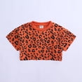 thumbnail image 5 of 2Pcs Toddler Baby Girls Leopard Print Summer Clothes Set, Uccdo Little Girl Casual Loose T-Shirt + Shorts Outfits 9M-7T, 5 of 8