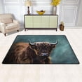 thumbnail image 2 of Dreamtimes Highland Cow Scottish Non-Slip Area Rug Cattle Animal Floor Carpet Comfort Floor Mats Decor for Indoor Front Porch,Living Room, Bedroom,Kitchen, 36"x24", 2 of 5