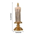 thumbnail image 3 of Color-Changing Glitter Water Vortex Candle - 10.14oz LED Flameless Decoration Romantic Mood Light Battery Operated Home Decor(Gold), 3 of 9