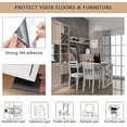 thumbnail image 4 of Fieltro autoadhesivo para muebles Tira de fieltro autoadhesiva antideslizante Fieltro para patas de mesa, sillas y sofás, color negro, 4 of 5