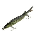 thumbnail image 3 of 3X 20cm 66G Verosimil Multi-Articulado 8 Segmentos Muskallonga Americano Senuelo de Pesca Cebo Nadar Cebo de Manivela Cebo Duro Anzuelo Aparejo Verde de Ejercito, 3 of 6