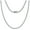 3mm-18", variant on Tennis Necklace for Women Sterling Silver 3mm or 5mm Cubic Zirconia 16 or 18" Lengths by Ginger Lyne