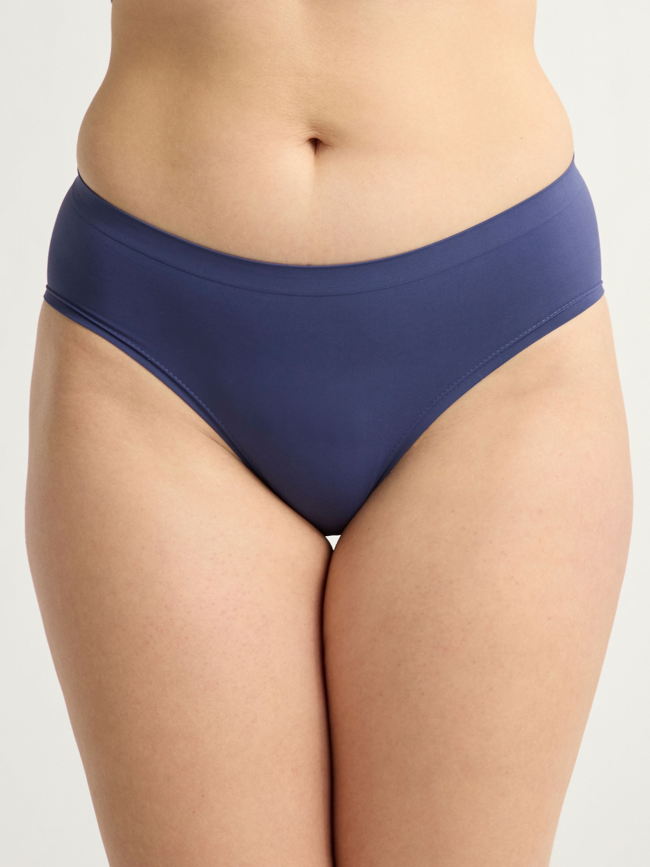 Joyspun Women's Seamless Hipster Panties, 3-Pack, Sizes XS-3XL