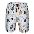 thumbnail image 3 of Fuzoiu Cartoon Planets Print Men's Beach Shorts,Men's Swim Trunks,Quick Dry Board Shorts with Pockets,Men's Bathing Suits for Surfing, Running, and Casual Wear-XX-Large, 3 of 6