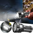 thumbnail image 1 of Strong Led Flashlight, Portable Multi-function Spotlight, 1000 Lumens Power, Usb Rechargeable, Waterproof Design, for Outdoor Emergency, Home Safety, Compact Handle, Stainless Steel Body, Ihhxbz, 1 of 9