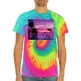 thumbnail image 2 of Wild Bobby, Majestic Dolphins Jumping During Sunset, Animal Lover, Tie-Dye Tees, Minty Rainbow, Medium, 2 of 3