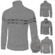 thumbnail image 1 of Jersey de punto con cuello alto grueso y acolchado para hombre, Jersey sencillo y delgado, Jersey de retazos, 1 of 3