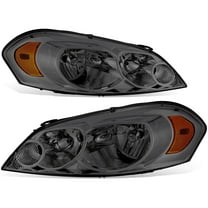 DNA Motoring For 06-16 Chevy Impala Monte Carlo Smoked Amber Corner Headlight Lamps Pair