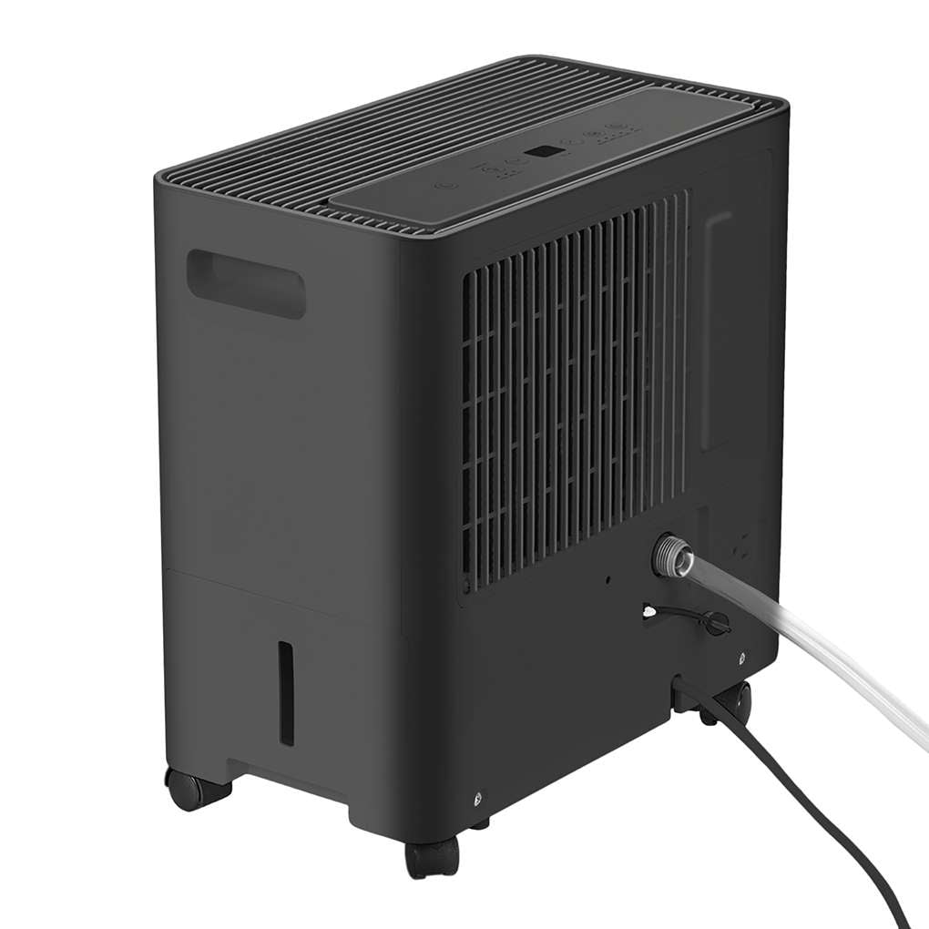 Restored Midea Dehumidifier With Built-In Pump and App Control, Smart, 50 Pint, For Rooms Up to 4,500 Sq Ft, RMD50PSWB, Refurbished