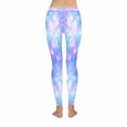 thumbnail image 4 of SUNENAT Pink Space Galaxy Star Print Stretchy Capri Leggings Skinny Yoga Pants XL, 4 of 4