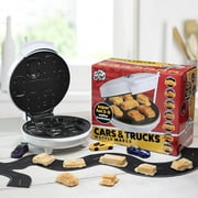 Waffle Wow Car Mini Waffle Maker- Make 7 Fun Different Race Cars, Trucks & Automobile Vehicle Shaped Pancakes for Kids, Adults- Electric Waffler Iron- Great for Breakfast Lovers