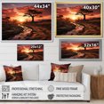 thumbnail image 4 of Designart "Through Time Sailboat Sailing painting I" landscapes Floater Framed Wall Art Print, 4 of 7