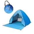 thumbnail image 1 of Refugio de playa emergente/tienda de campaña de playa para 2-3 personas, tienda de campaña al aire libre, tienda de campaña familiar portátil automática con puerta con cremallera y protección UV 50+, 1 of 5